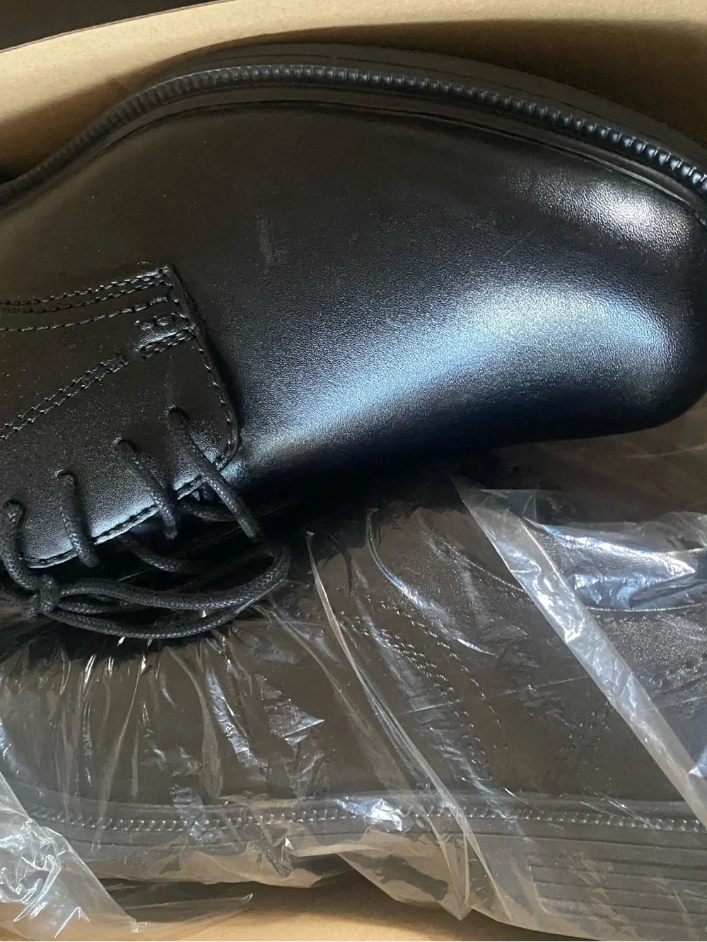 Nunn Bush Black Leather Lace-Up Oxford 8 1/2 W